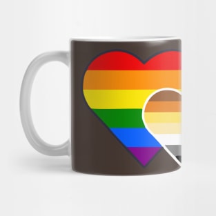 Bear Pride Double Heart Mug